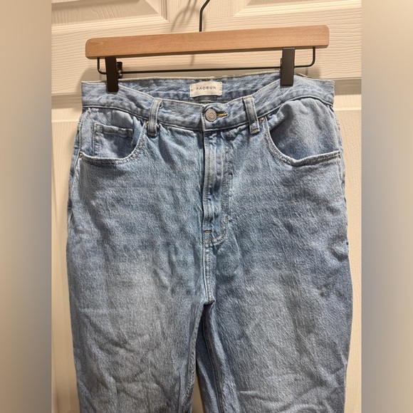 PacSun High Rise Bootcut Jeans Size 30 Stretch Light Wash Raw Hem - Picture 4 of 10